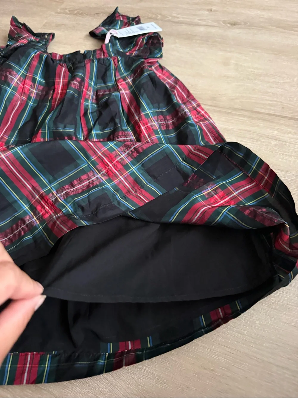 Vineyard Vines Girls' Holiday Plaid Smocked Dress SZ XS NWT